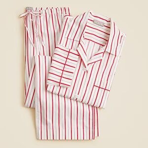 New! J.Crew Red Stripes Cotton Pajamas size S